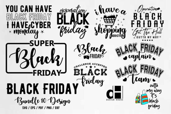 Black Friday Bundle SVG PNG