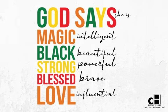 God Says She is-Black History Month SVG