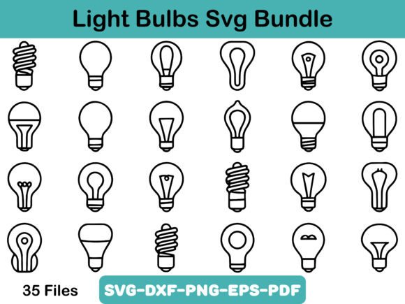 Light Bulbs Svg Bundle