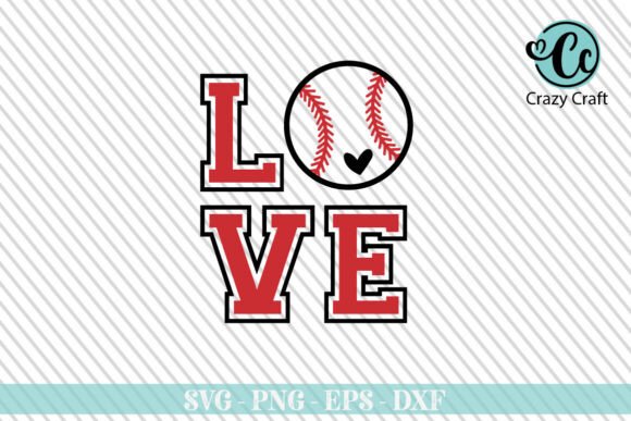 Love Svg, Baseball Love, Baseball Svg