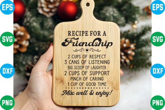 Recipe for a Friendship SVG