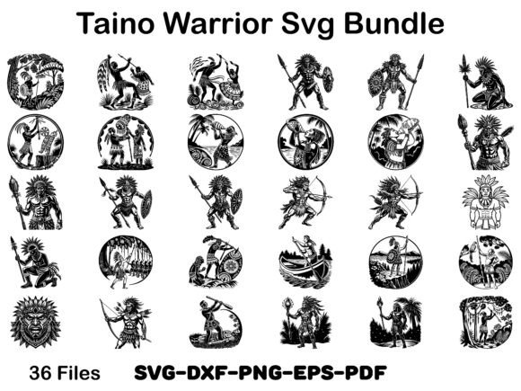 Taino Warrior Svg Bundle